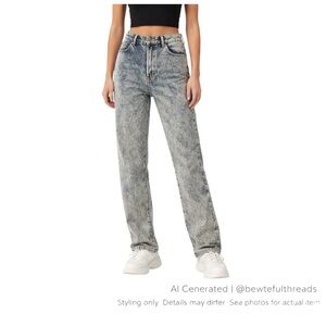 Vintage Brittania 29 Y2K Acid Wash High Rise Tall 34.5” Jeans